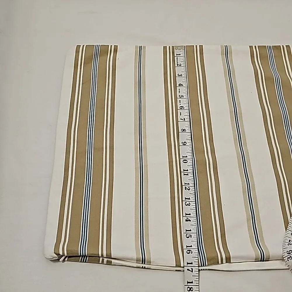 - 2 Pottery barn striped/gray pillow cases